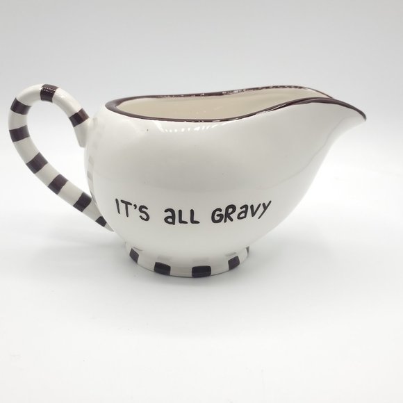 Laurie Vessey Gravy Boat Bowl Our Name Is Mud Collectible Hand Painted New Dish - Picture 4 of 13